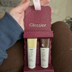 Glossier Limited Edition Balm Dotcom Duo Holiday - Biscotti & Espresso NWT